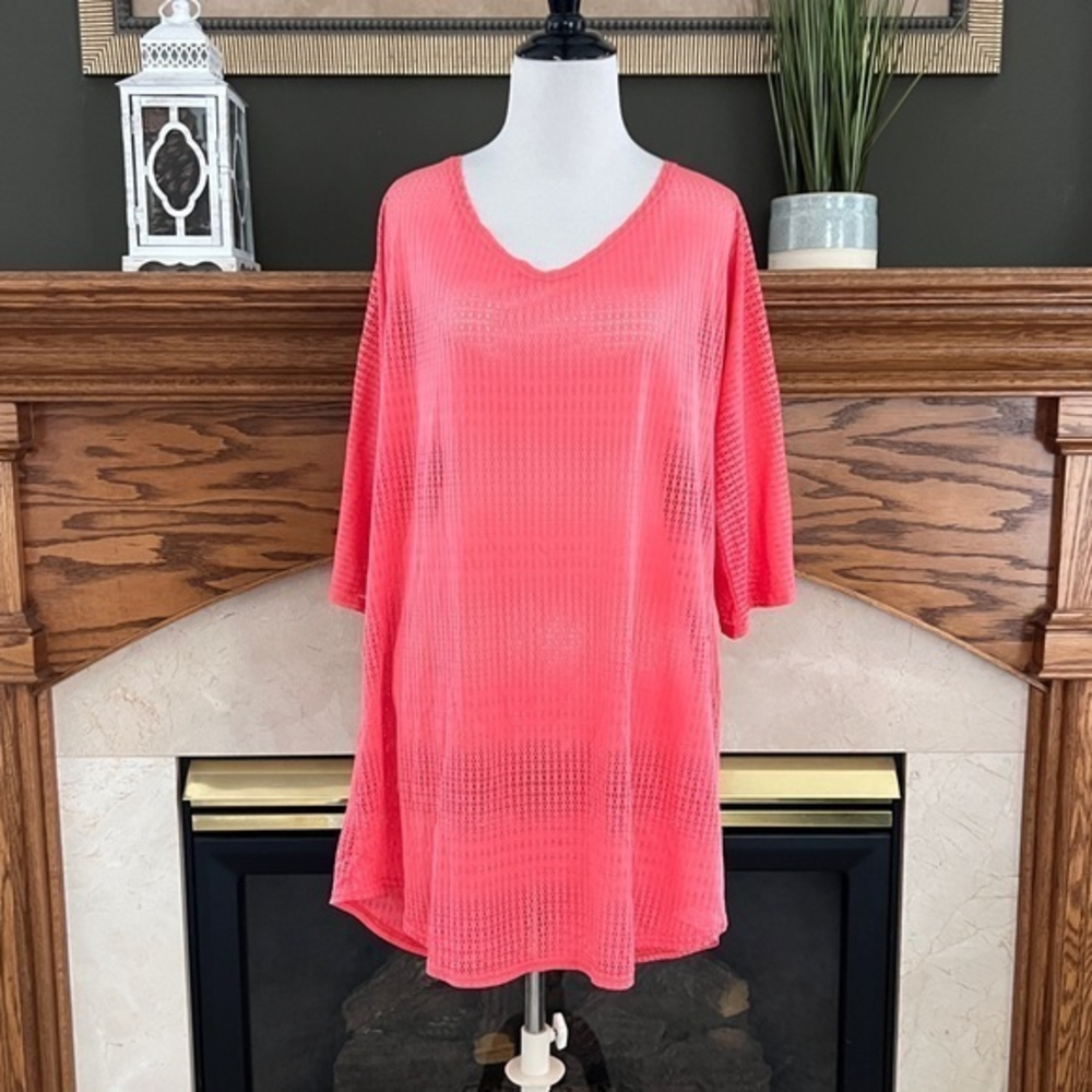 O'Neill Women's Coral Mesh V-Neck‎ Swimsuit Coverup Sz. M/L